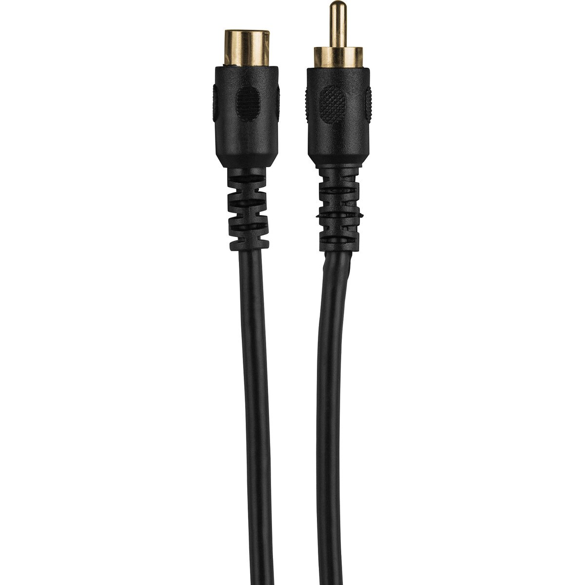 Single RCA Male to Female Audio Video Subwoofer Extension Cable 12 ft.
